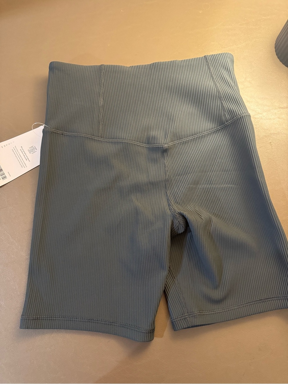 Athleta High-Waist Ribbed Bike Shorts